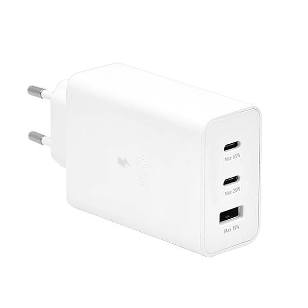 LITTE ŁADOWARKA SIECIOWA PD 2xUSB-C 1xUSB T6530 65W BIAŁA (45)