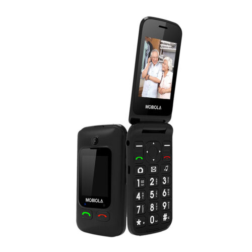 TELEFON GSM MOBIOLA DLA SENIORA KLAPKĄ CZARNY MB610 2G 8594203270046