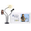 ECOBOX LAMPA LED PIERŚCIENIOWA SELFIE RING MAKIJAŻ STATYW