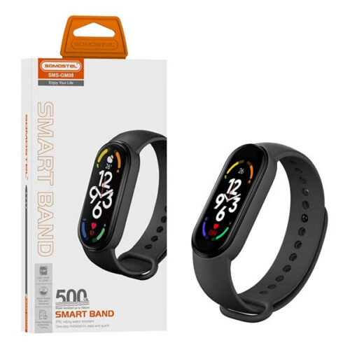 BRANSOLETKA SMARTBAND SOMOSTEL OPASKA CZARNA SMS-GM08 5904238713495