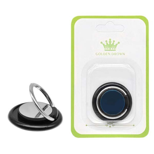 UCHWYT TELEFONU STOJAK PREMIUM UNIWERSALNY VEGA CZARNY  RING HOLDER 5902012965726