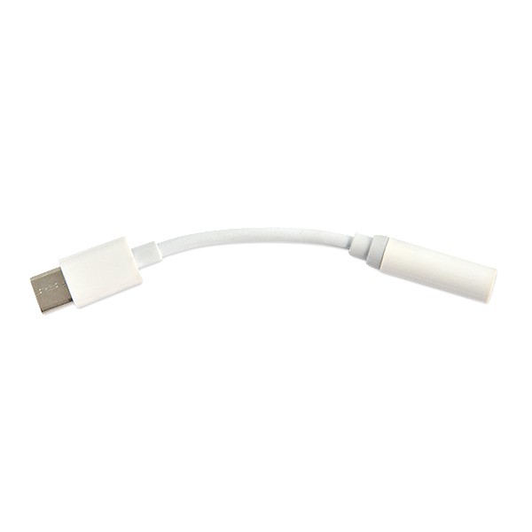 ECONOMY ADAPTER SŁUCHAWEK HF TYP-C NA JACK 3,5 PRZEJŚCIÓWKA BIAŁY 5902012966235
