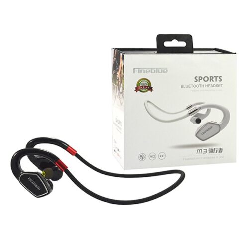 SŁUCHAWKI DOUSZNE BLUETOOTH FINEBLUE MAX SPORT 300 M3 CZARNE KANAŁOWE 6923302701021