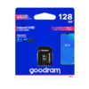 KARTA PAMIĘCI GOODRAM 128GB + ADAPTER CLASS 10 UHS-I M1AA-1280R12 5908267930168