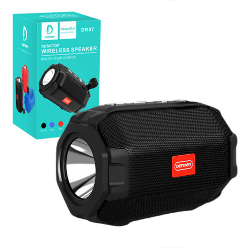 GŁOŚNIK BLUETOOTH SPEAKER DENMEN 3W CZARNY TF BT 5.0 ROZMOWY DR07 6973224871036