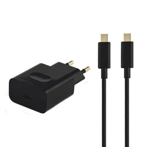 ŁADOWARKA SIECIOWA USB TYP-C PD 3A CZARNA HUAWEI HW-050300E00 KABEL USB-C FAST CHARGER 3000mA PD 5904238708880