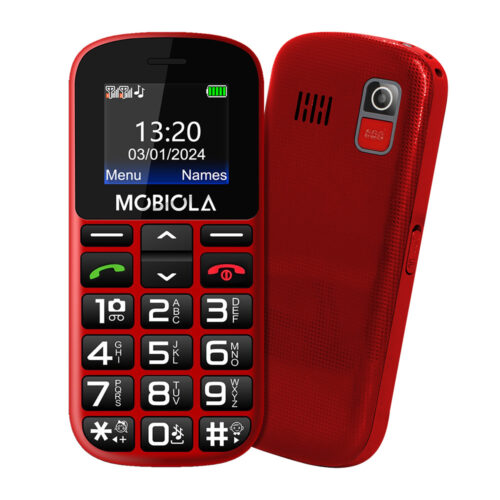 TELEFON GSM MOBIOLA  MB200 2G TELEFON DLA SENIORA CZERWONY 8594203271418