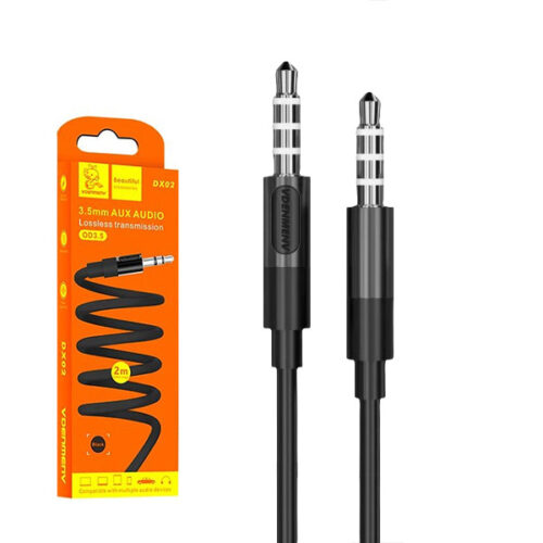 KABEL STEREO DENMEN JACK DO JACK 3,5 CALA CZARNY 2M DX02 6973224874273