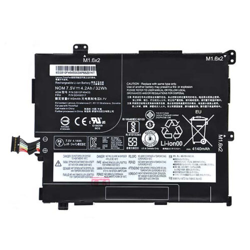 BATERIA DO LAPTOPA LENOVO THINKPAD 4.2 Ah / 32 Wh 4140 mAh 00HW017 SB10F46455
