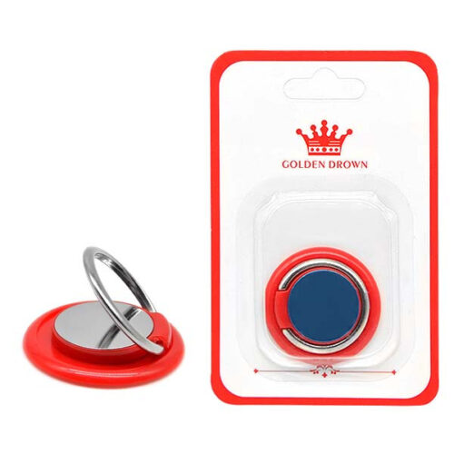 UCHWYT TELEFONU STOJAK PREMIUM UNIWERSALNY VEGA CZERWONY RING HOLDER 5902012965863