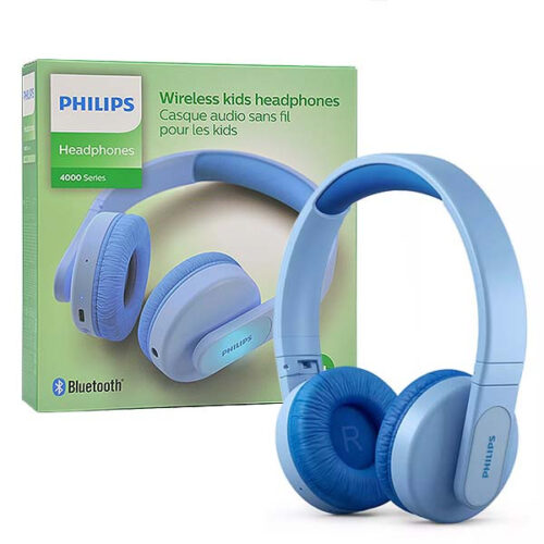 SŁUCHAWKI NAUSZNE BEZPRZEWODOWE BLUETOOTH DLA DZIECI PHILIPS NIEBIESKIE TAK4206BL/00 4895229117549