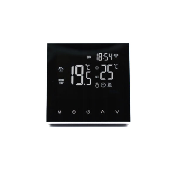 INTELIGENTNY TERMOSTAT ME82CH WIFI 16A CZARNY CZUJNIK TEMPERATURY STEROWANIE OGRZEWANIEM