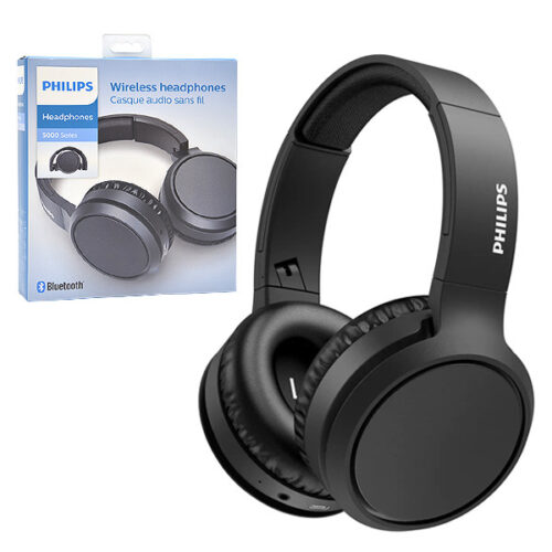 SŁUCHAWKI NAUSZNE BEZPRZEWODOWE BLUETOOTH PHILIPS CZARNE Phil-TAH5205BK/00 4895229109711