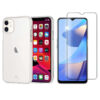 ZESTAW MERCURY JELLY CASE IPHONE 15 PLUS 6,7'' PRZEŹROCZYSTY GOOSPERY ETUI NAKŁADKA TRANSPARENT + SZKŁO HARTOWANE OCHRONNE