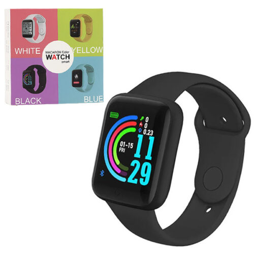 ZEGAREK SMARTWATCH MACARON CZARNY PL MENU / APLIKACJA 5904238715260