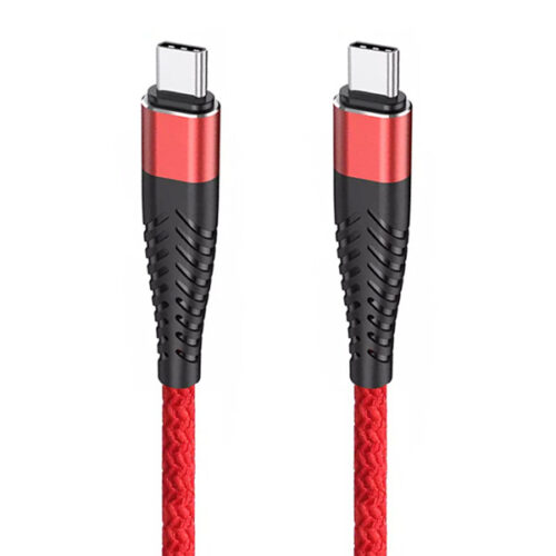 REDX KABEL USB PD TYP-C DO TYP-C 3A CZERWONY 2M OPLOT WZMACNIANY 5904238715352