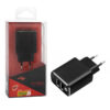 ŁADOWARKA SIECIOWA 18W 3A CZARNA  FASTON FAST CHARGER  QUICK 3000mA ALUMINIOWA 5904238708996