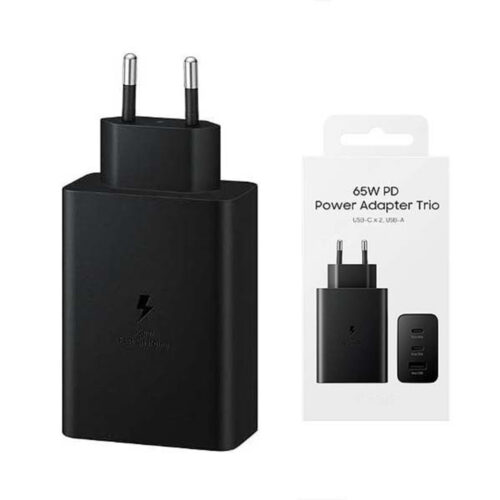 ECOBOX ŁADOWARKA SIECIOWA PD 2xUSB-C 1xUSB EP-T6530 65W CZARNY (45)