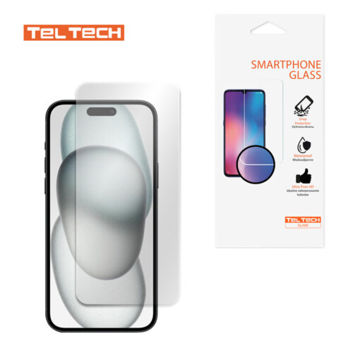 TELTECH SZKŁO HARTOWANE DO IPHONE 15 PRO SZKŁO OCHRONNE 5904238716670