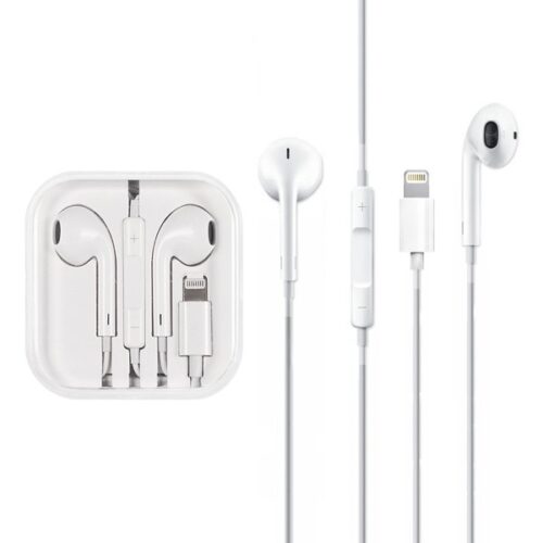 ECOBOX SŁUCHAWKI UNIWERSALNE  LIGHTNING BIAŁE IPHONE 5904238700440