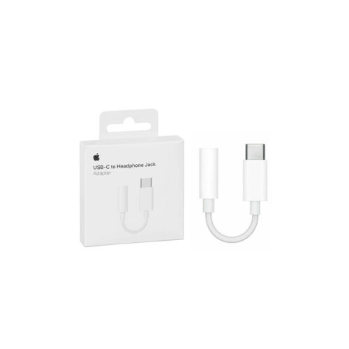 APPLE ADAPTER TYP-C DO MINI JACK   PRZEJŚCIÓWKA BIAŁY IPHONE BOX 019549332893