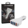 ŁADOWARKA SAMOCHODOWA 4 X USB 7A BIAŁA VEGA FASTON FAST CHARGER  QUICK  4XUSB 3.0 3500mA 5904238700457