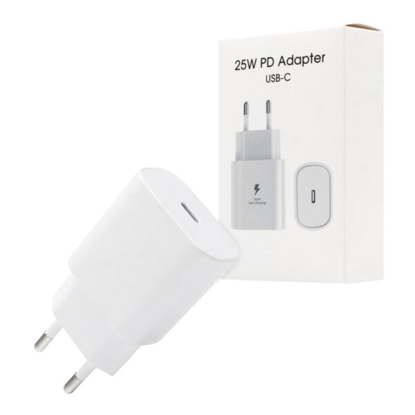 ECOBOX ŁADOWARKA SIECIOWA 3,6A 25W BIAŁA PD TYP-C TA800 SINGLE