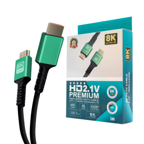 ECOBOX KABEL HDMI-HDMI 3M, V2.1 8K HQ NOWY STANDARD 5904238716526