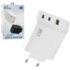 ECOBOX ŁADOWARKA SIECIOWA GAN PD 2xTYP-C 1xUSB 65W TA6530 BIAŁA