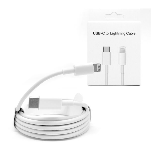 ECOBOX KABEL USB TYP-C - LIGHTNING 20W 2M BIAŁY PD 5904238716588