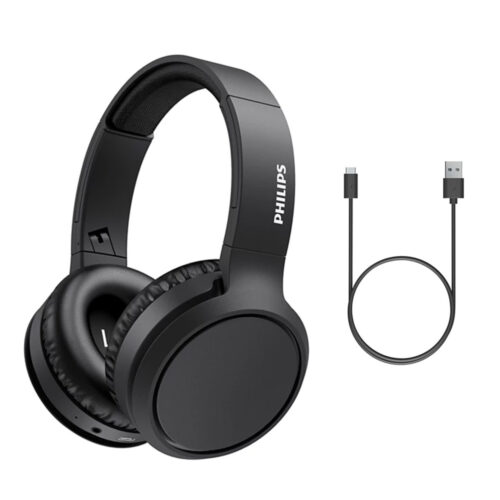 PHILIPS  NAUSZNE SŁUCHAWKI BEZPRZEWODOWE 5000 series CZARNY TAH5209BK/00 4895229142473