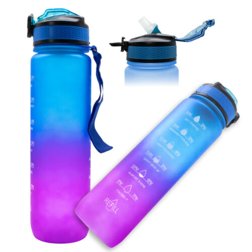TRUSTY BUTELKA SPORTOWA / MOTYWACYJNA BIDON REFILL NIEBIESKO-RÓŻOWY 5904238717295