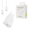 SAMSUNG ŁADOWARKA SIECIOWA TYP-C PD GAN EP-T2510XBE 25W BIAŁY 3A + KABEL TYP-C TYP-C PD 8806094911985