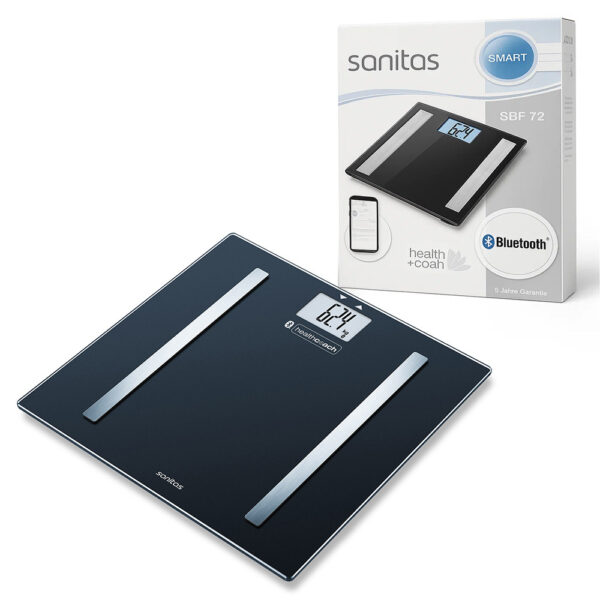 SANITAS WAGA ŁAZIENKOWA SBF 72 CZARNA 4211125747305