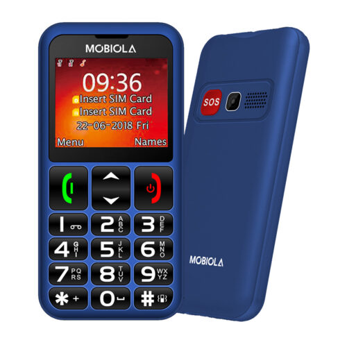 TELEFON GSM MOBIOLA  MB700 2G TELEFON DLA SENIORA NIEBIESKI 8594203270244