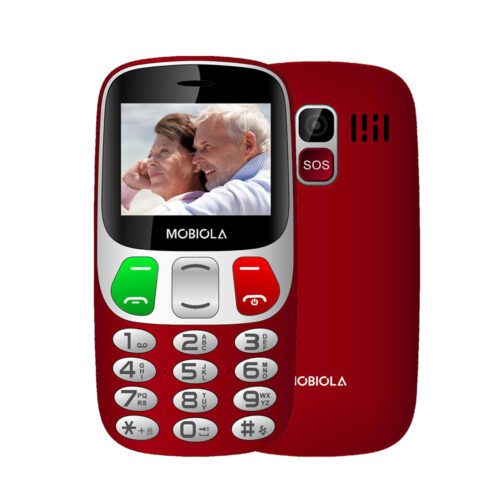 TELEFON GSM MOBIOLA  MB800 CZERWONY 2G TELEFON DLA SENIORA 8594203270411