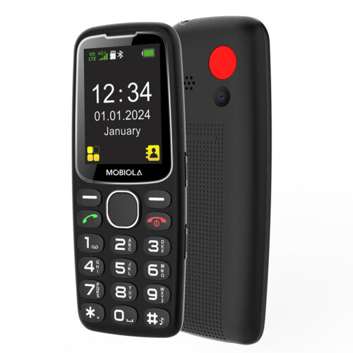 TELEFON GSM MOBIOLA  MB4120 4G TELEFON DLA SENIORA CZARNY 8594203271081