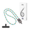 ECOBOX KABEL  240W TYP-C DO TYP-C SMYCZ NA SZYJE TĘCZA BIAŁA 5904238719589