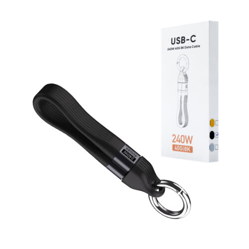 ECOBOX KABEL 240w  TYP-C DO TYP-C SMYCZ WISIOREK DO TELEFONU CZARNY 5904238719558