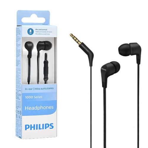 SŁUCHAWKI PHILIPS DOUSZNE PRZEWODOWE CZARNE TAE1105BK 4895229110366