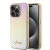 GUESS PU LEATHER IRIDESCENT METAL SCRIPT CASE DO IPHONE 15 PRO ZŁOTY 3666339225087
