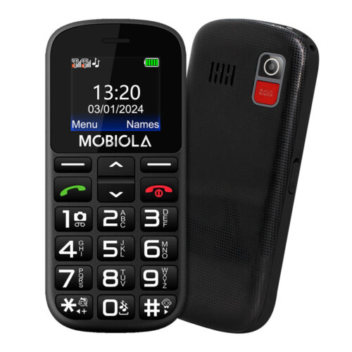 TELEFON GSM MOBIOLA MB200 2G TELEFON DLA SENIORA CZARNY 8594203271401