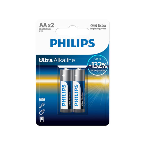 BATERIA PHILIPS AA  2SZT BATERIE LITHIUM ULTRA ALKALINE Phil-LR6E2B/10 8712581550530