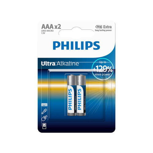 BATERIA PHILIPS AAA  2SZT BATERIE ULTRA ALKALINE Phil-LR03E2B/10 8712581550493