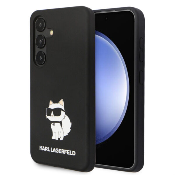 KARL LAGERFELD LIQUID SILICONE CHOUPETTE NFT CASE FOR SAMSUNG GALAXY S24 CZARNY 3666339242329
