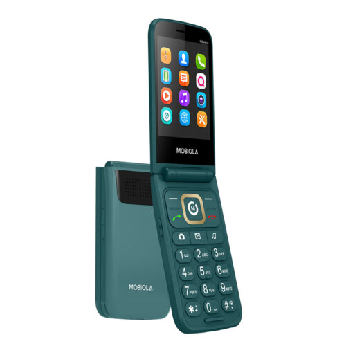 TELEFON GSM MOBIOLA  KLAPKĄ ZIELONY TLEFON DLA SENIORA MB4600 4G 8594203271494