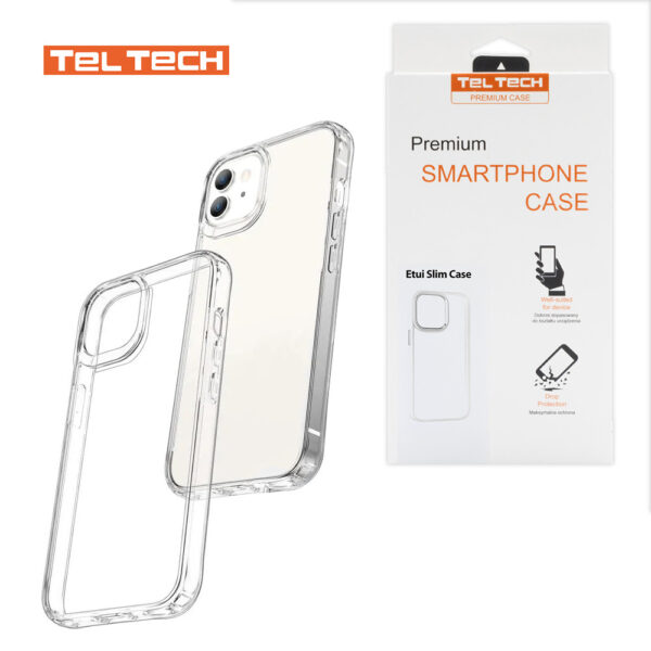 TELTECH PREMIUM ETUI SLIM CASE 2MM IPHONE 16 PRO PRZEŹROCZYSTA 5904238720622