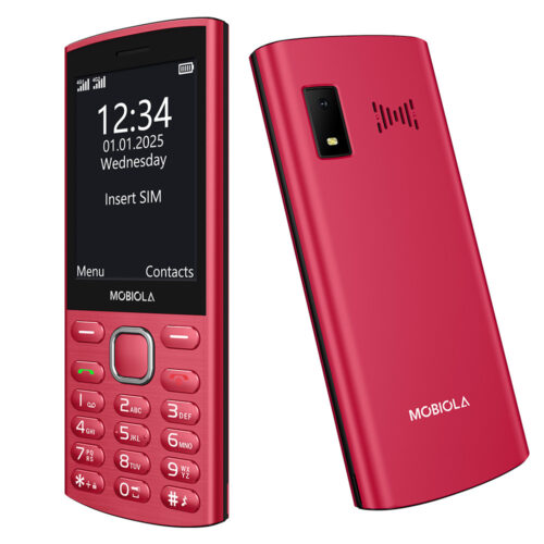 TELEFON GSM MOBIOLA MB4280 4G CZERWONY TELEFON KLASYCZNY DLA SENIORA 8594203271678