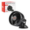 WENTYLATOR WIATRAK SAMOCHODOWY Z PRZYSSAWKĄ 12V AMIO-03001 5903293030011