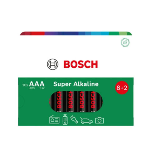 BATERIA BOSCH  10SZT AAA SUPER ALKALINE LR03SA10B/00 8594162800230